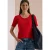 Basic Shirt met ronde hals in effen kleur
