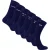 6 Pairs Heren Trouwsokken in Zwart en Marineblauw met een Cadeaubox