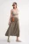Hoge Taille Poplin Rok met Touwtje Detail