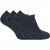 Set van 3 laag uitgesneden thermo sneakersokken voor heren – Houtskool