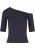 Urban Classics – Organic Asymmetric Rib Top – S – Donkerblauw