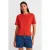 Dames Katoenen Crew Neck T-Shirt Met Splits