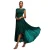 Asymmetrische Haak- en Plisséjurk Dames Goddiva Maxi