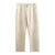 Anerkjendt regular casual broek met linnen beige