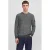 JACK & JONES regular fit gebreide gemêleerde trui – grijsblauw