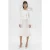 Theory Layered Trumpet Dress In Crepe Knit White