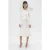Theory Layered Trumpet Dress In Crepe Knit White