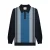 Lambretta Heren AW25 Vintage poloshirt met lange mouwen (Marine/Iron)