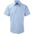 Russell Herenshirt met korte mouwen Visgraatwerk Shirt (Lichtblauw)