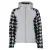 Tweed hoodie met rits, met badge op de borst, vrouwen Peak Mountain