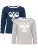 Hummel Shirt  blauw / stone grey / wit