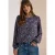 Blouse met lange mouwen, ronde hals en print
