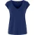 Pieces Pckamala gebreid T-shirt met V-hals voor dames (Blauw)