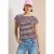 Cecil Dames Shirt met boothals en strepen in Rood