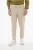 Regular Fit Slim Fit Broek met Riemlussen in Beige