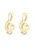 ELLI Oorbellen ‘Notenschlüssel’  goud