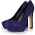 Brian Atwood paarse suède pumps