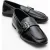 Jade Leren Plat Loafers Dames