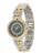 GUESS Analoog horloge ‘LEENA’  goud / groen / zilver