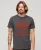 Superdry Mannen Workwear T-shirt met Afbeelding in Flockprint Grijs