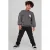 Sturdy oversized sweater Mountain top met backprint grijs/wit/oudroze