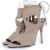 Aquazzura, beige sexy suède sandalen met uitsparingen