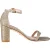 Stuart Weitzman Amelina Blokhak Sandalen in Gouden Leer