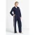 Rich & Royal Scuba Wide Leg Pants With Gallon Striped Midnight Blue