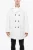 MM14 Waterdichte trenchcoat met fluwelen kraag in wit