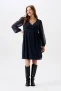 Noppies maternity zwangerschapsjurk Jaya van polyester donkerblauw