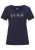 VIVANCE Shirt  donkerblauw / koraal / wit