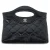 Chanel 31 Nano CC Logo Kettingtas in Zwart Leer