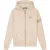 Malelions Men Captain Zip Hoodie | Light Taupe