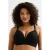 BEACHWAVE Curve voorgevormde beugel bikinitop met lurex en textuur zwart