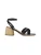 Mangara Atelier Sandalen met riem ‘Sandales Marica en cuir noir’  zwart