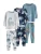 Next Nachtkledij  navy / duifblauw / bruin / lichtgrijs