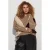 Zizzi Plus Size geruite gebreide trui met wol – zand