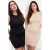 Trendyol Curve Dames Zwart Effen Midi Mouwloos Shift-model Grote maten Jurk