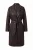 TRENDYOLMİLLA Dames Bruin Effen Lang Oversized Jassen