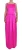 Dolce Gabbana Fuchsia Zijde Maxi Jurk
