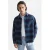 Scotch & Soda denim loose fit geruit overshirt – fiesta