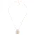Orphelia ‘Aurori’ Dames 925 Sterling Zilveren Ketting met Hanger – Roze ZH-7292