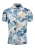 Key Largo Overhemd ‘KLPineapple’  beige / marine