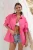 TRENDYOLMİLLA Dames Roze Effen Lang Oversized Overhemden