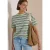 Cecil Dames Shirt met veelkleurige strepen in Groen