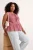 Trendyol Curve Dames Rood Geruit Mouwloos Getailleerd Grote maten Blouses