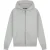 Malelions Men Striped Signature Zip Hoodie | Pearl Grey