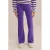 WE Fashion fluwelen flared broek donkerpaars