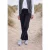 Broek met High Waist en Straight Leg pijpen in een Loose Fit pasvorm