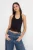TRENDYOLMİLLA Dames Zwart Effen Mouwloos Getailleerd Blouses